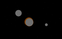 earth and moon