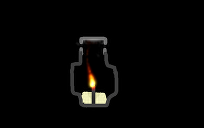 red wax lamp