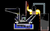 engine with catalitic converter