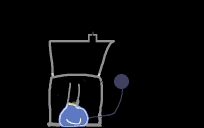 cooker with container thing on top