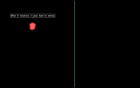 Chance being split in half then being put back