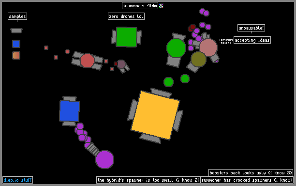 The Powder Toy - diep.io:2 teams by creator_xD