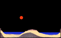 meteor hits island (press 3)